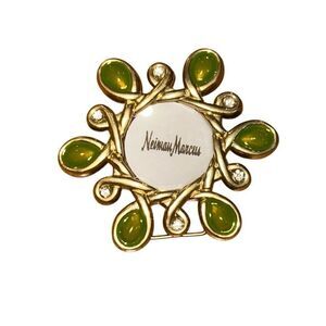 Jay Strongwater for Nieman Marcus Gold Tone Clip or Standing Tiny Picture Frame